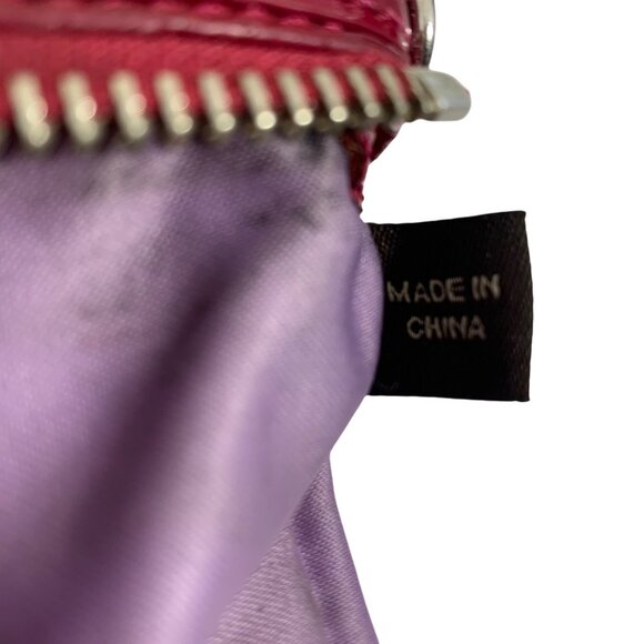 COACH Poppy Signature Wallet Pouch Bag 2 Tags PARTS ONLY - NO STRAP - FLAWs - Picture 14 of 14